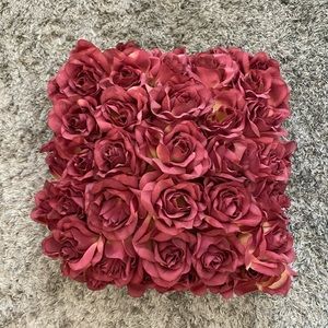 Decorative rose pillow